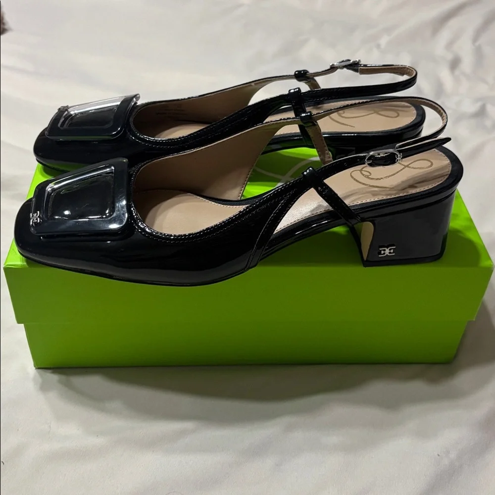 Sam Edelman Black Slingbacks - Picture 2 of 5